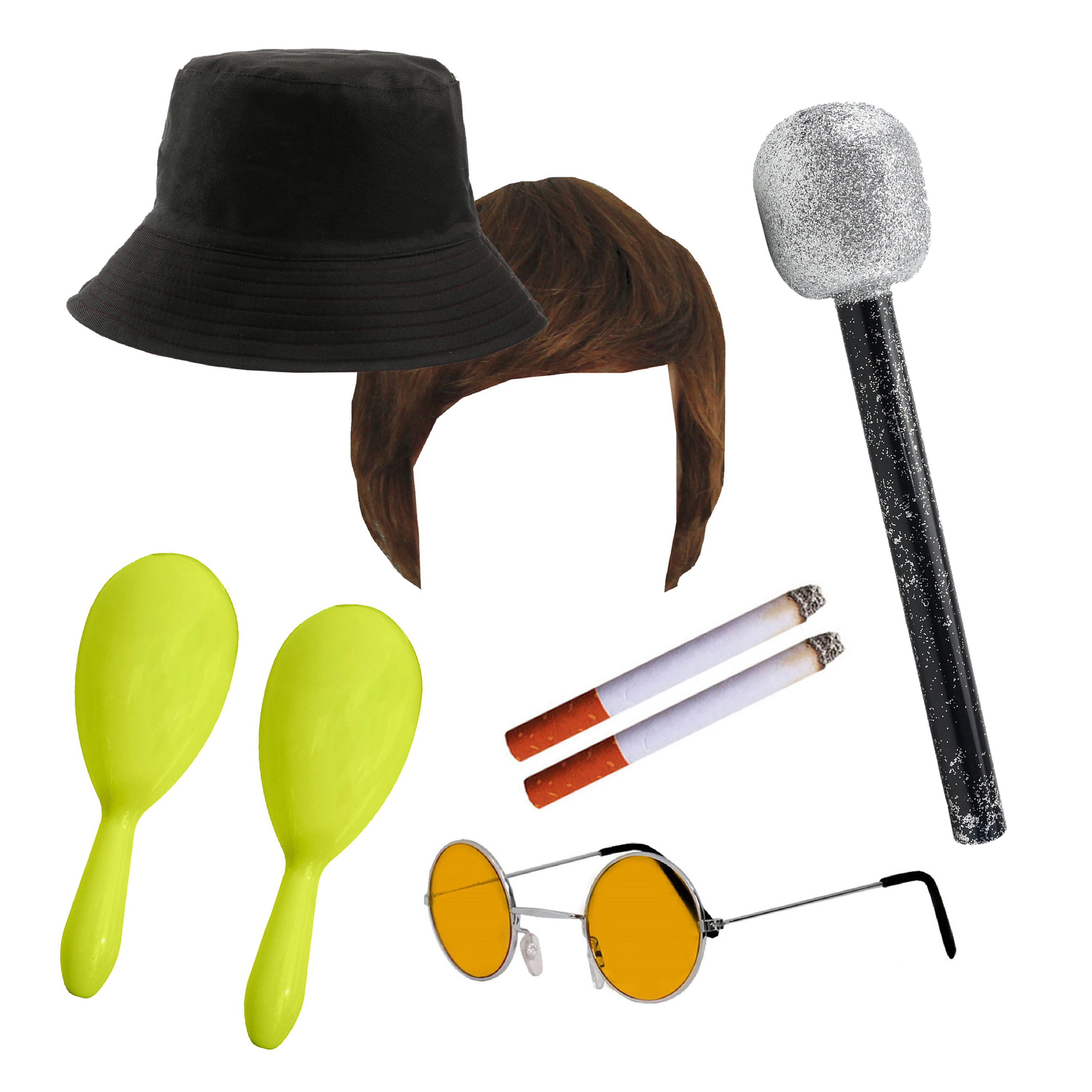 Liam Gallagher Inspired Costume Set 7pc + Mic