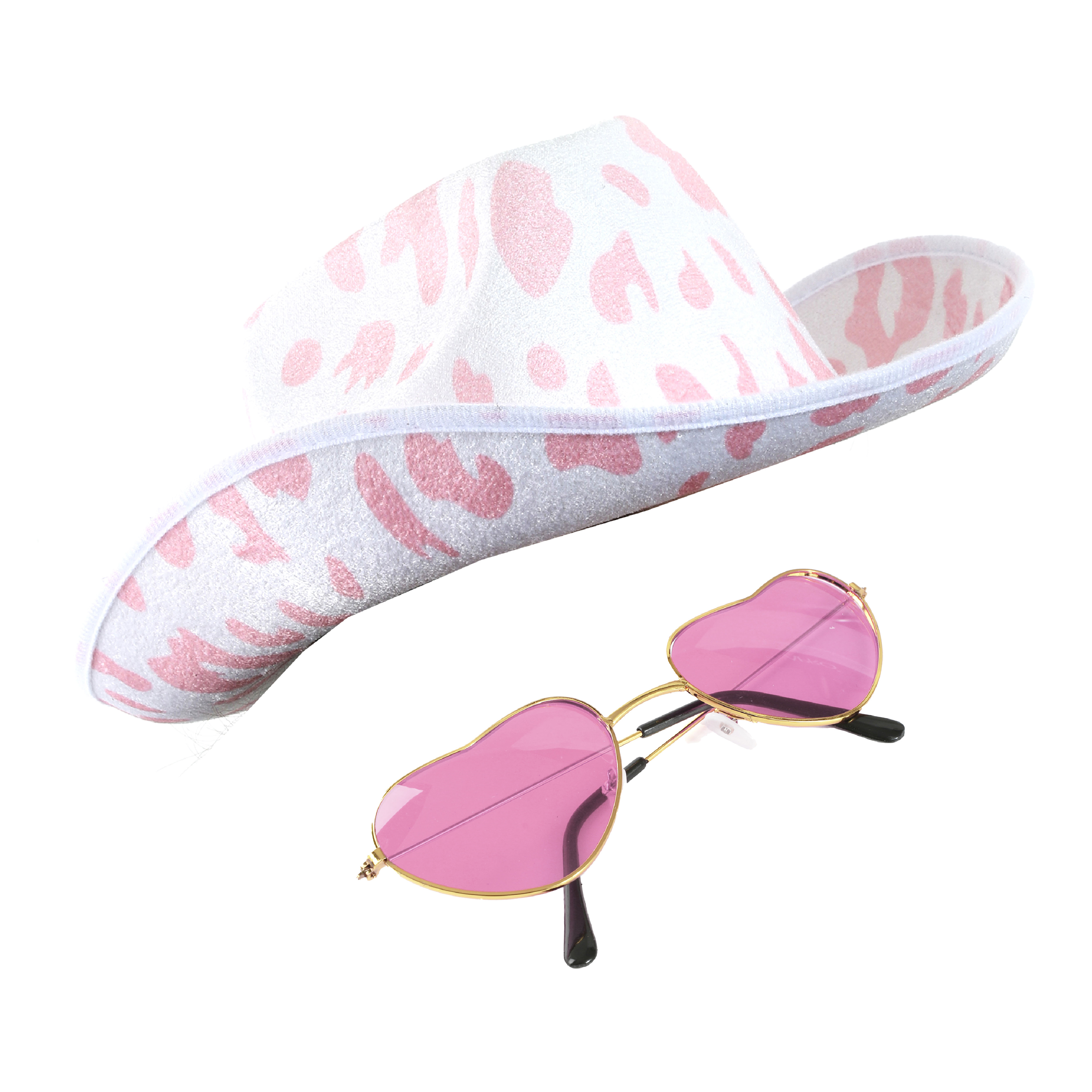 Love On Tour Set | Cow Print Hat & Glasses