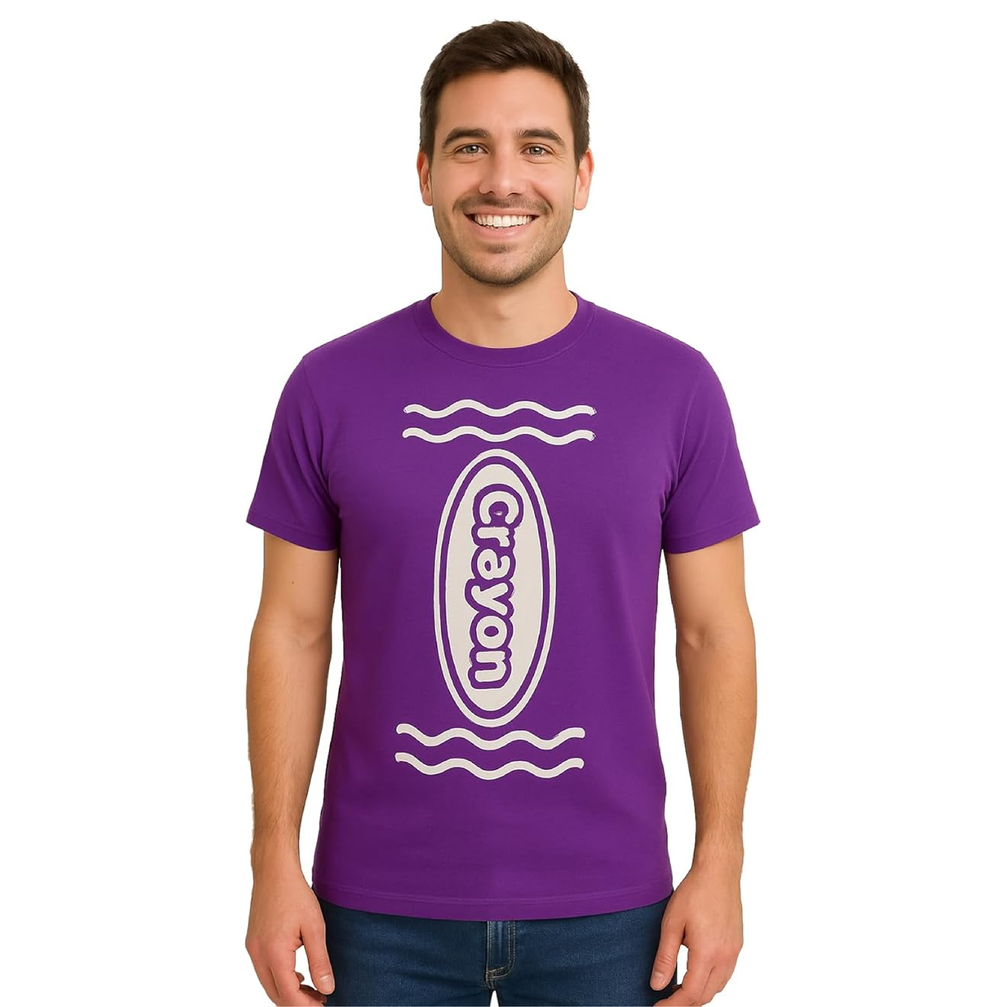 Men's Purple Crayon T-Shirt