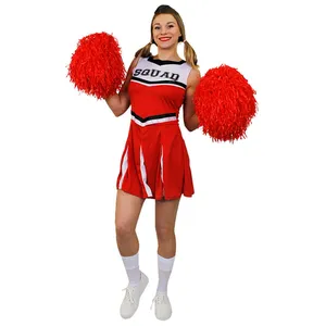 Ladies Red Cheerleader Costume