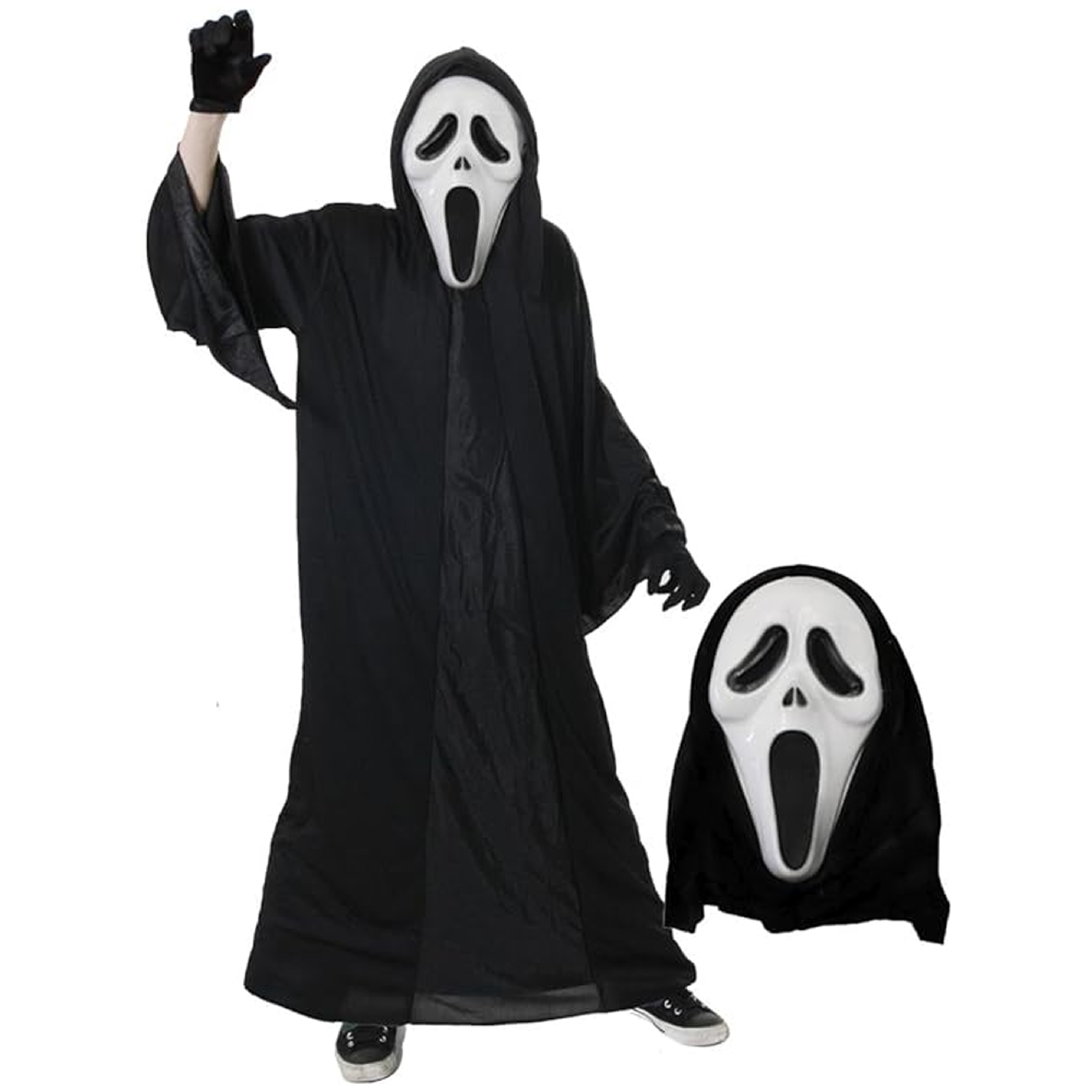 Adults Screamer Costume  - Reaper Costume, Mask & Gloves