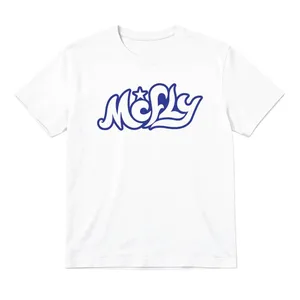 Ladies Pop Rock-Inspired Baby Tee | White Graphic T-Shirt | Blue Star Print | 100% Cotton