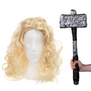 God of Thunder Accessory Set - Wig & Hammer