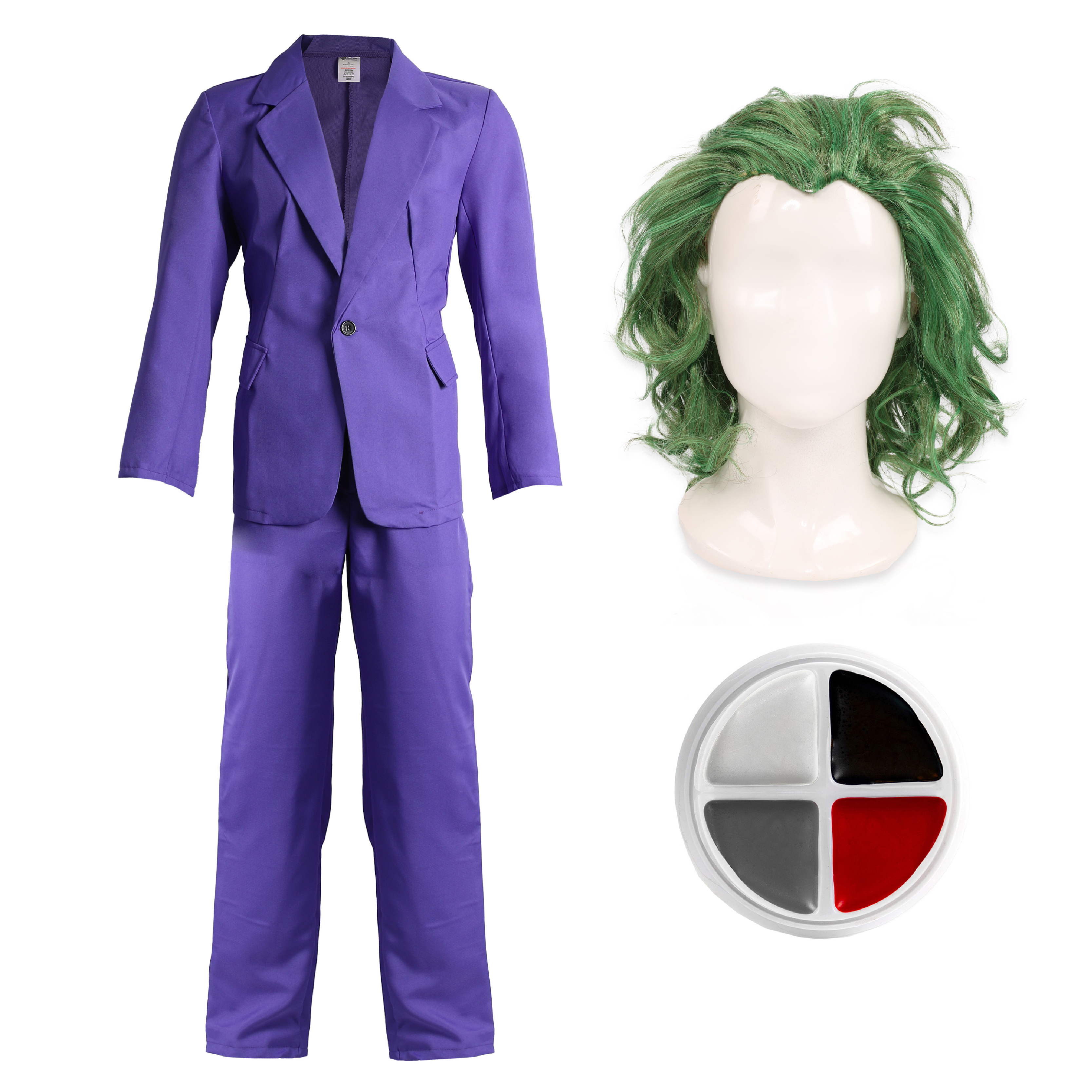 Men's Laughing Man Purple Suit Costume