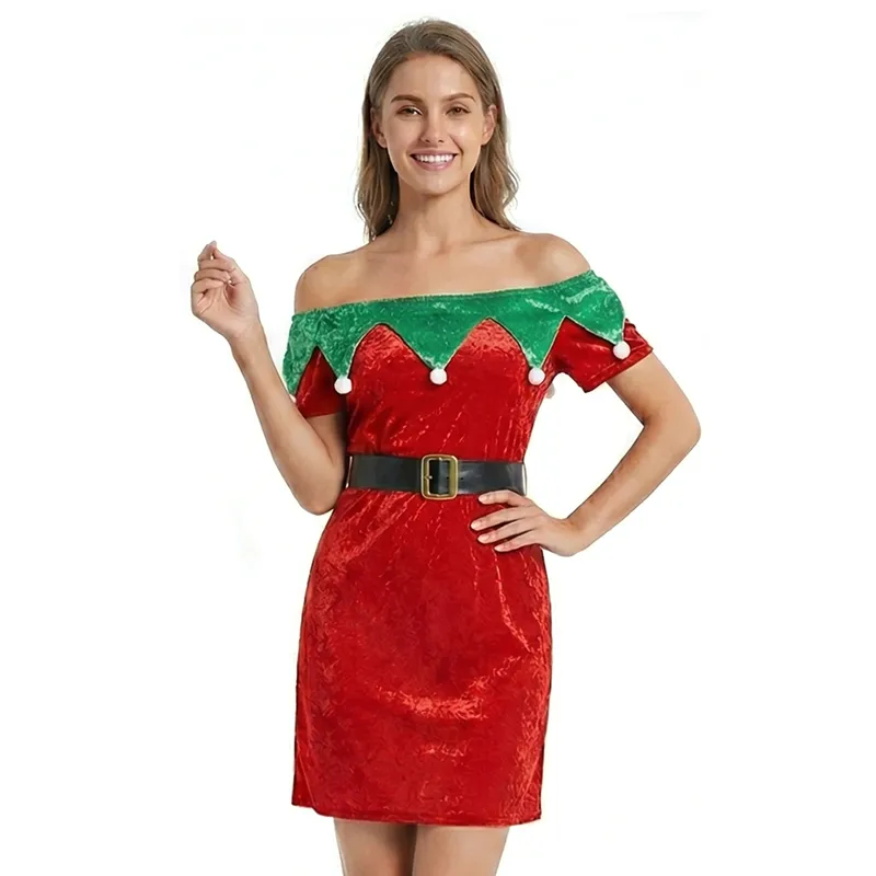 ladies elf dress Hood Ladies Elf Dress Women's Elf Jovie Costume