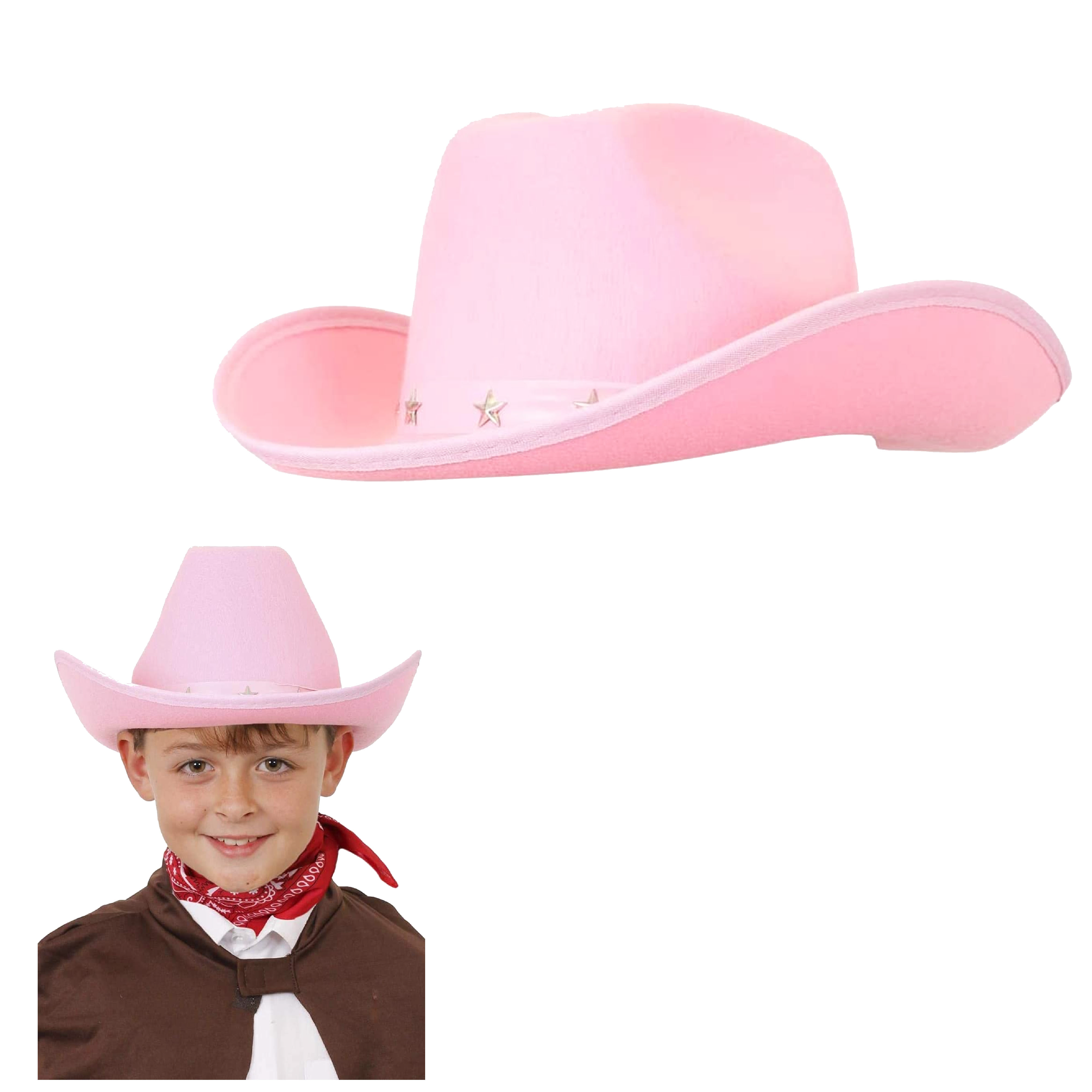 Childs Pink Studded Cowboy Hat