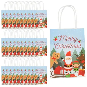 Pack of 30 Christmas Paper Bag with Handles