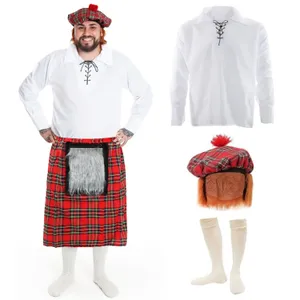 Adults Scottish Man Costume Set