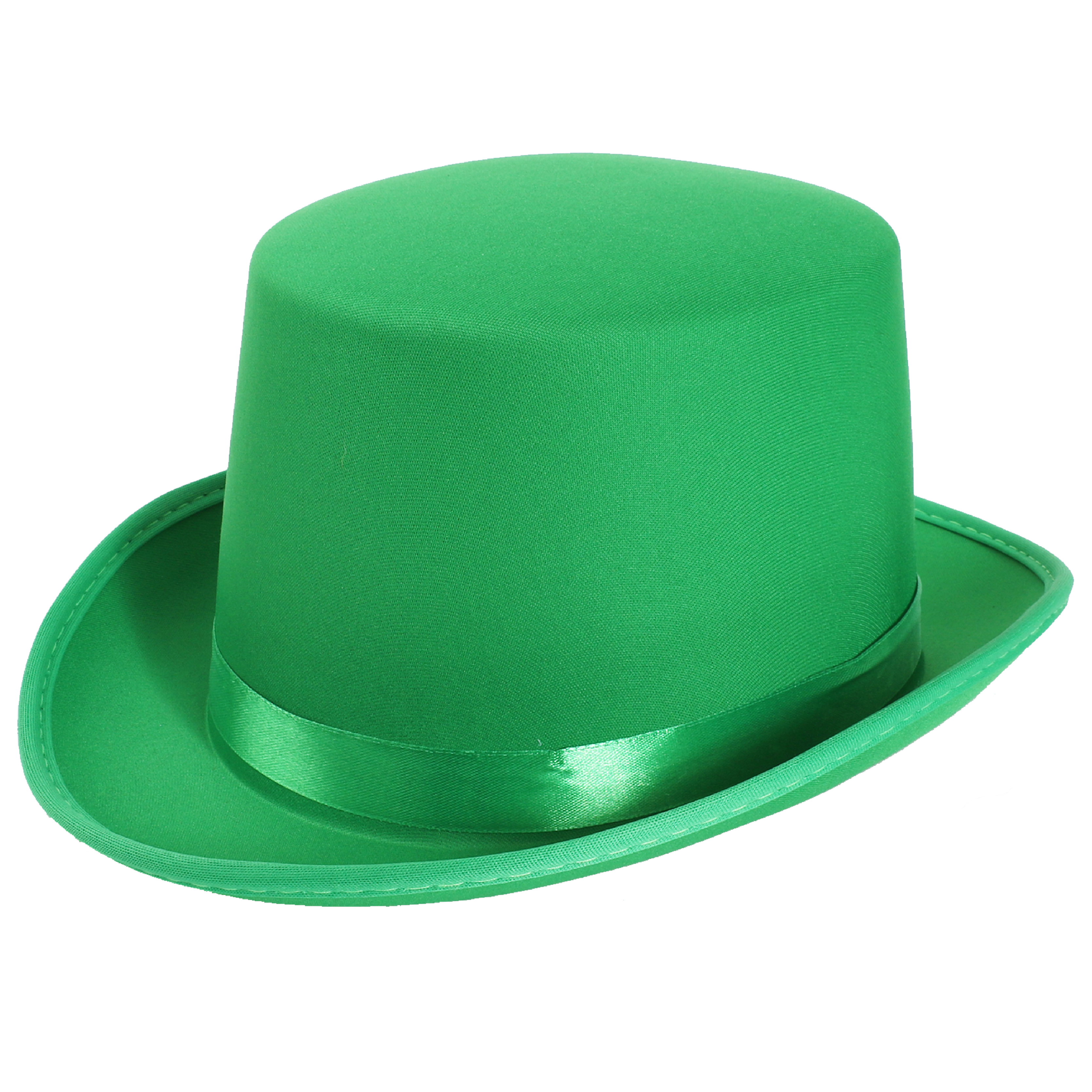 Deluxe Green Satin Top Hat