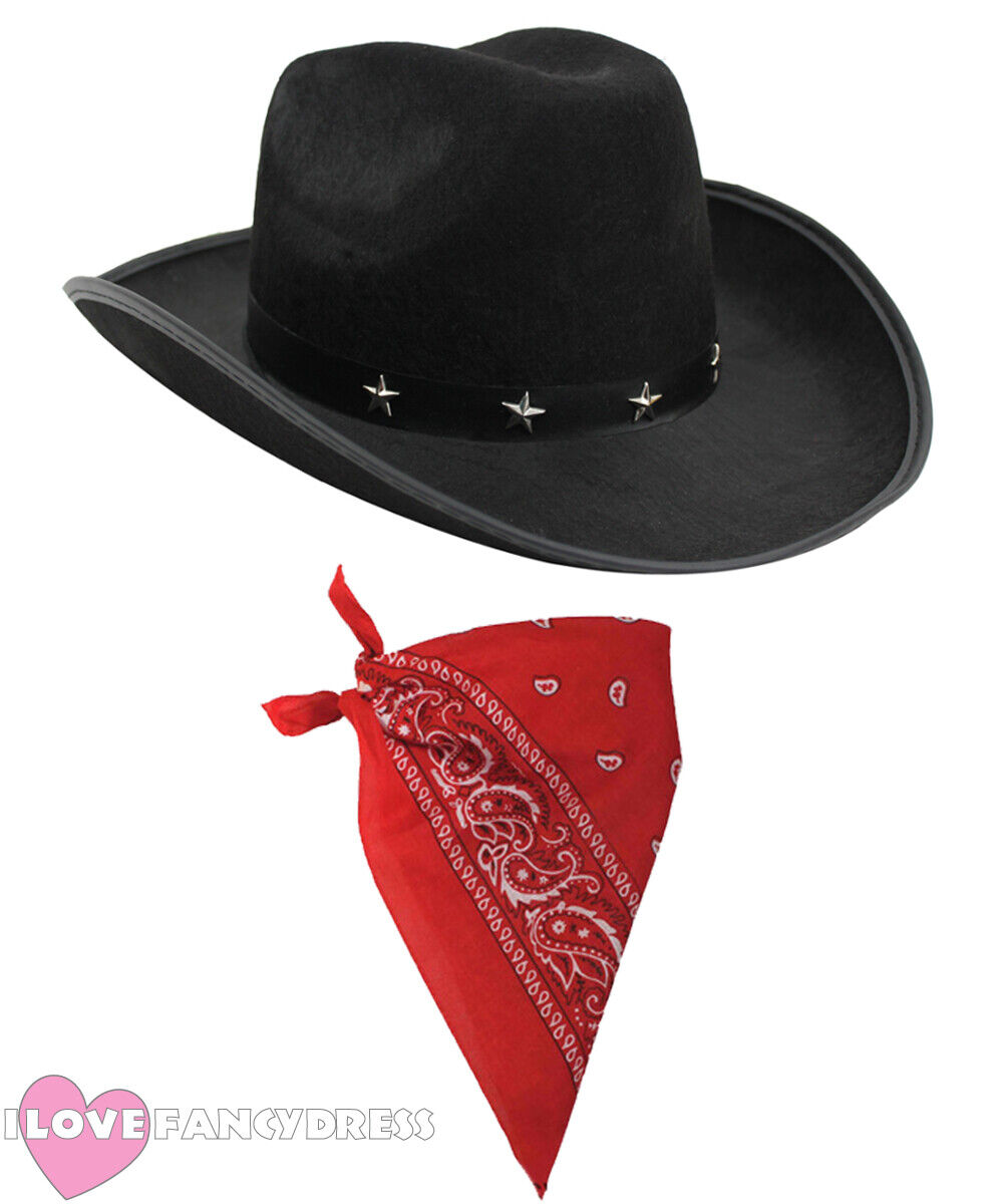 Cowboy Hat And Bandanna Set