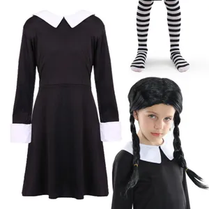 Girls Mid Week Horror Costume - Wig & Tights