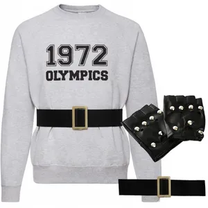 Kids Angry Headmaster Costume | 3 Pcs | Grey Sweatshirt, Gloves & Belt