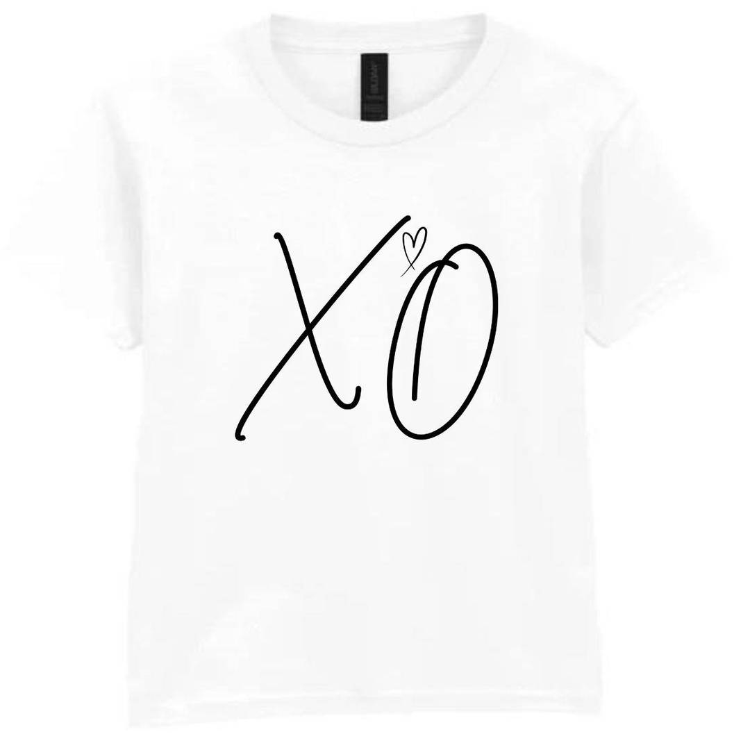 Adults R&B-Inspired T-Shirt | White Graphic Concert Tee | XO Print | 100% Cotton