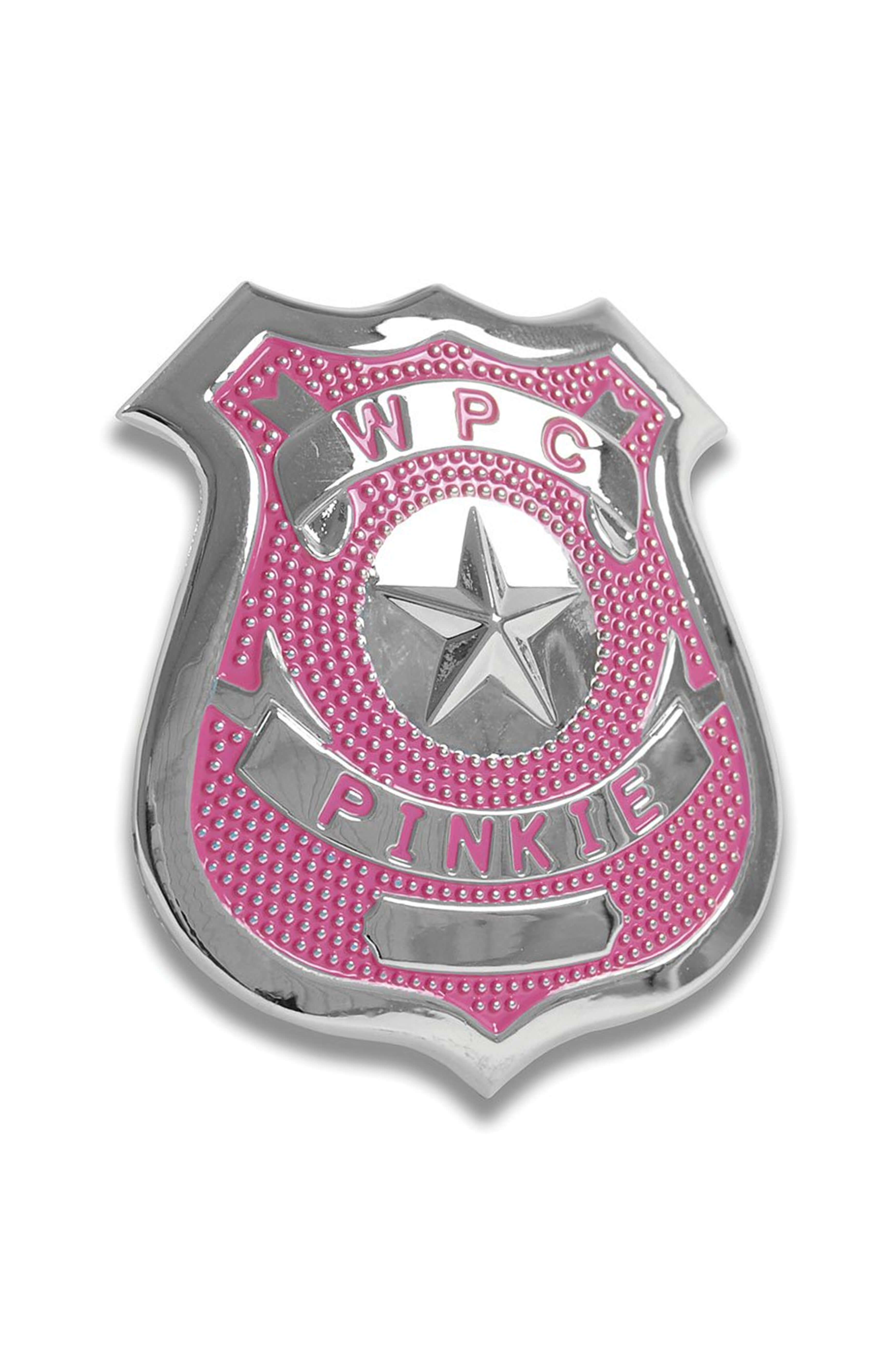 Pink Metal Police Badge