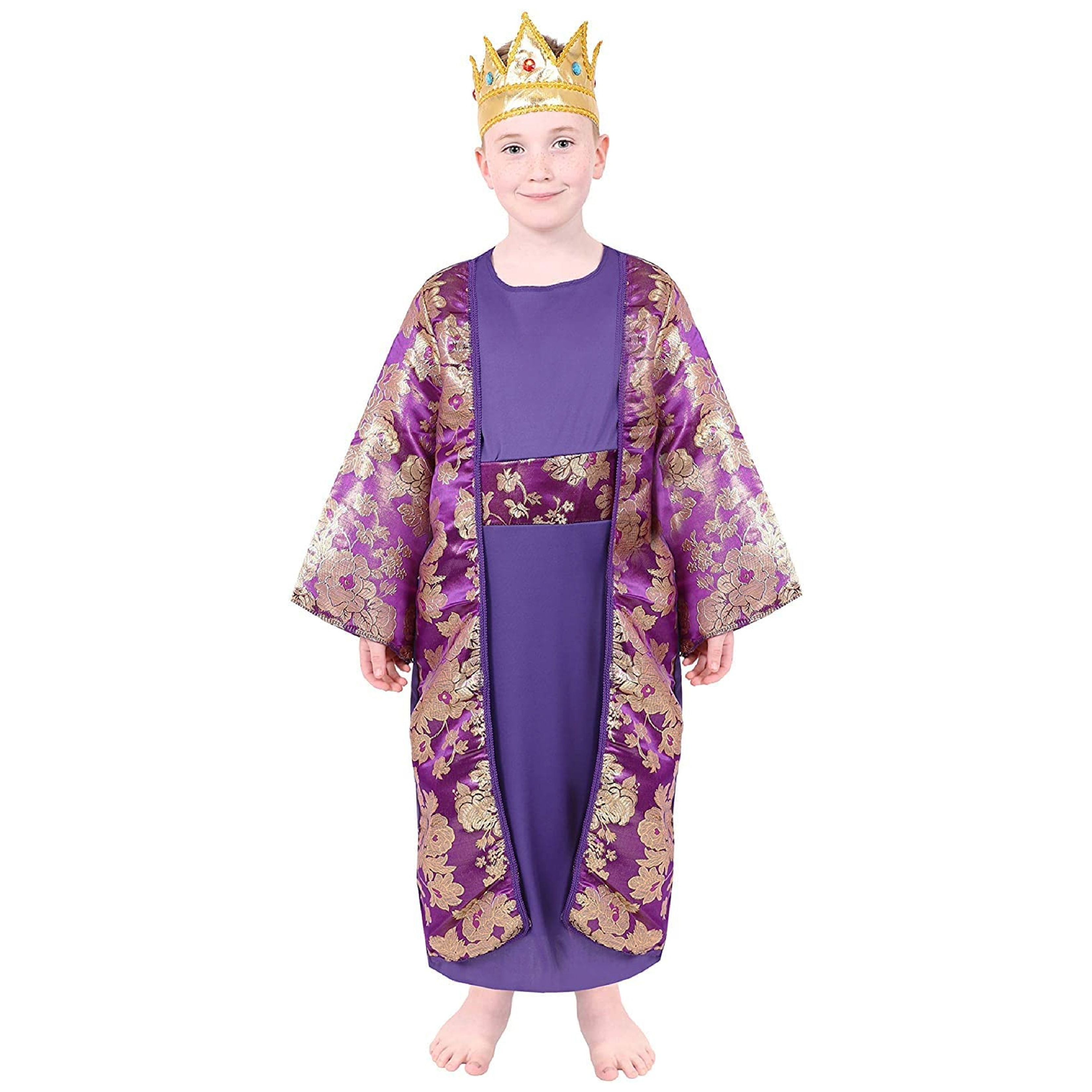Childs Purple King Christmas Nativity Costume