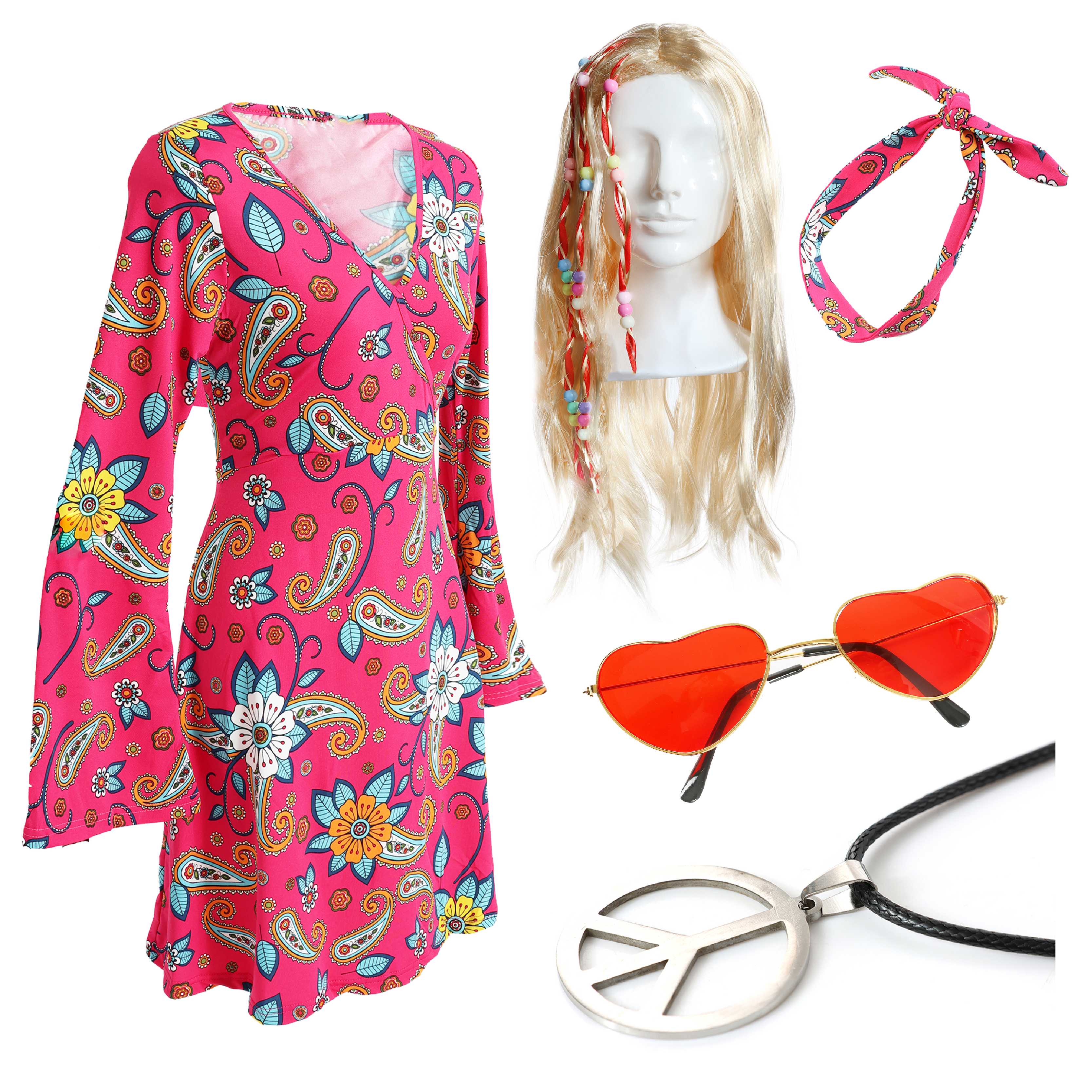 Ladies Hippy Costume Set
