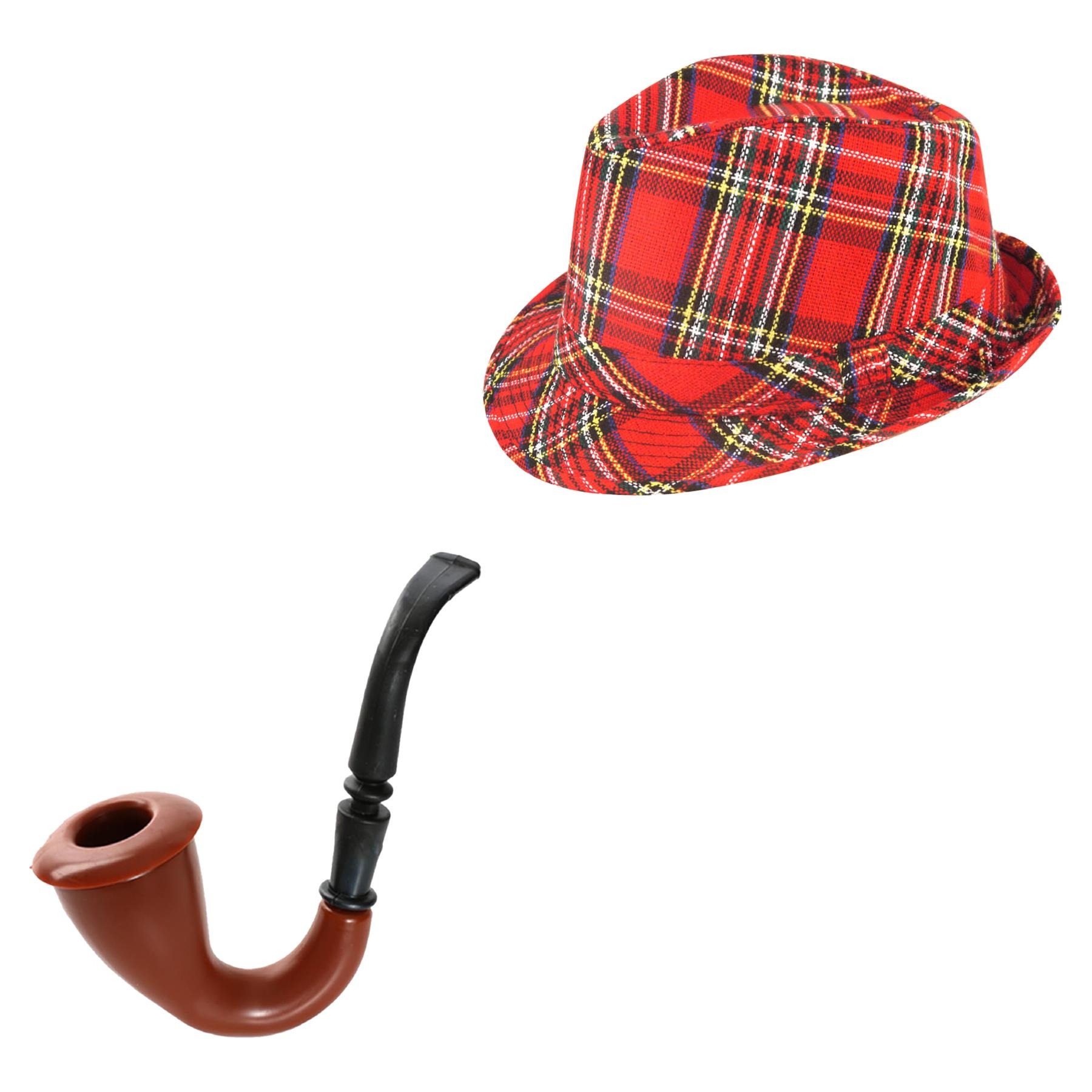 Adults Scottish Accessory Set | 2 Pcs | Hat & Pipe