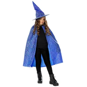 Girls Blue Witch Costume Set