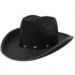 Black Star Studded Cowboy Hat