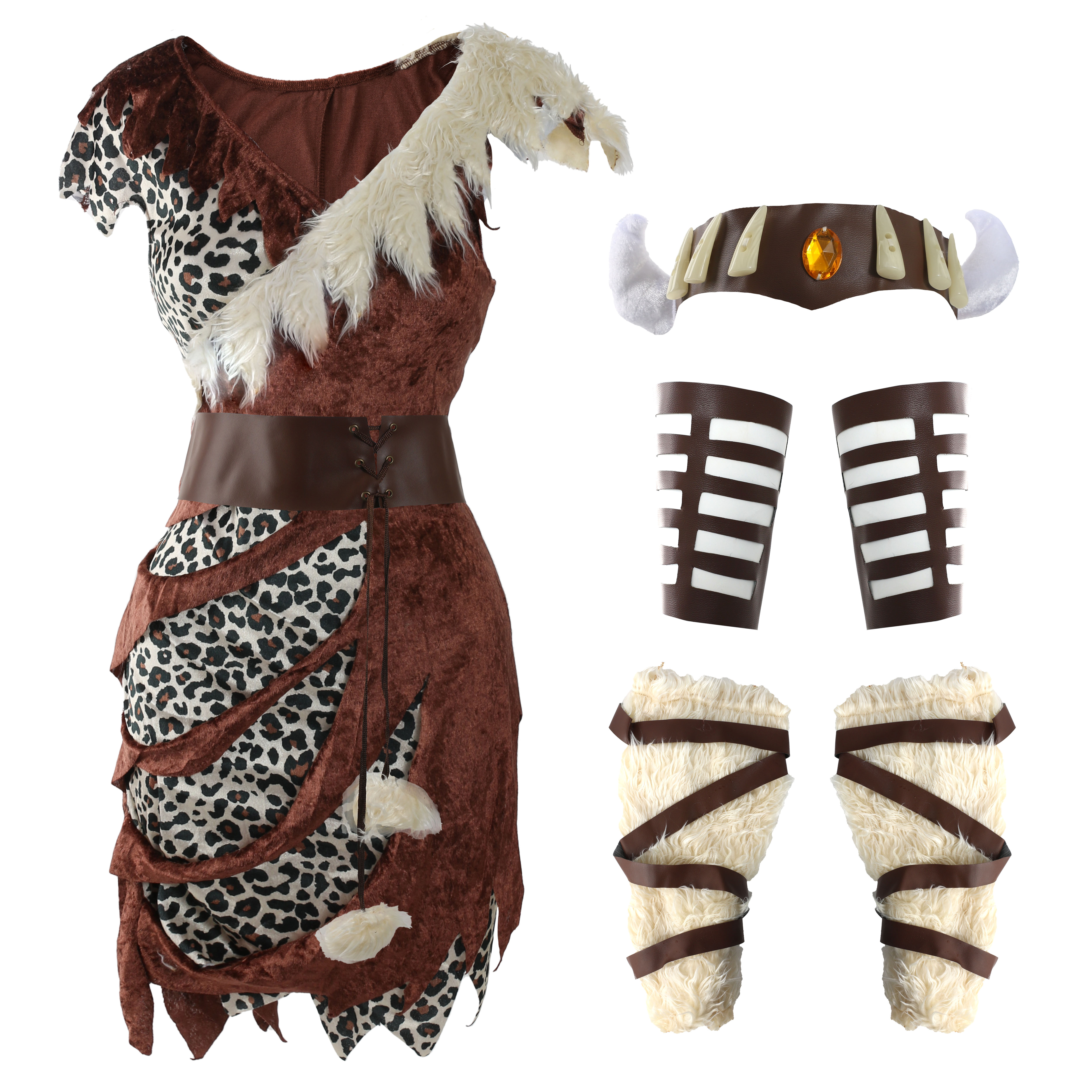 Ladies Cavewoman Warrior Costume