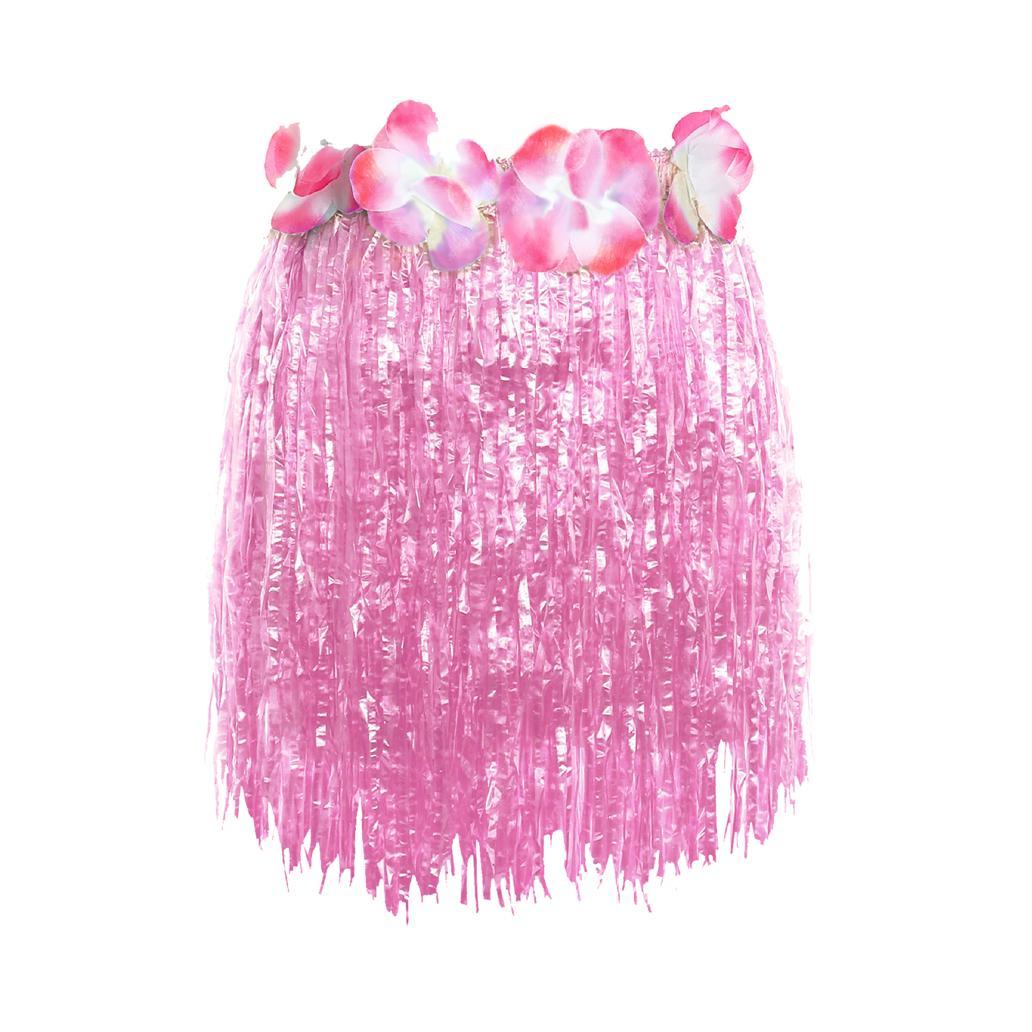 Pink Short Hawaiian Hula Skirt