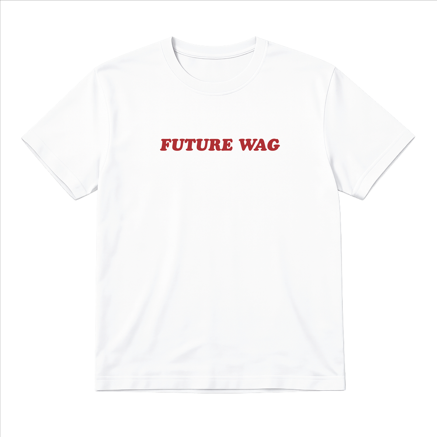 Ladies “Future Wag” Baby Tee | Women’s Funny Football Supporter Tee | White Slogan Top