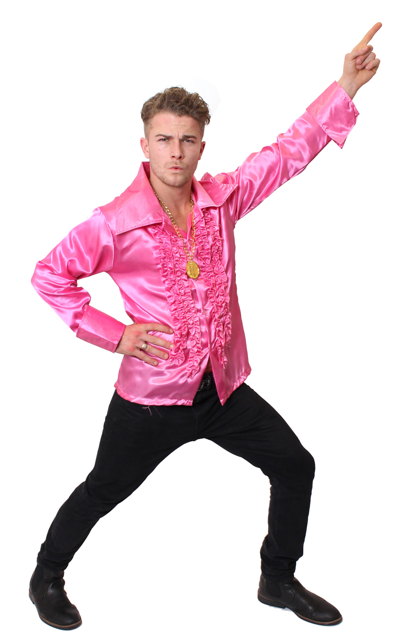Adults Pink Disco Shirt