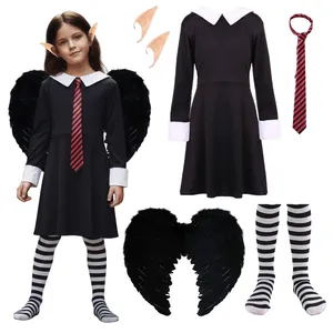 Girls Isadora Costume | 5 Pcs | Dress, Wings, Tie, Ears & Tights