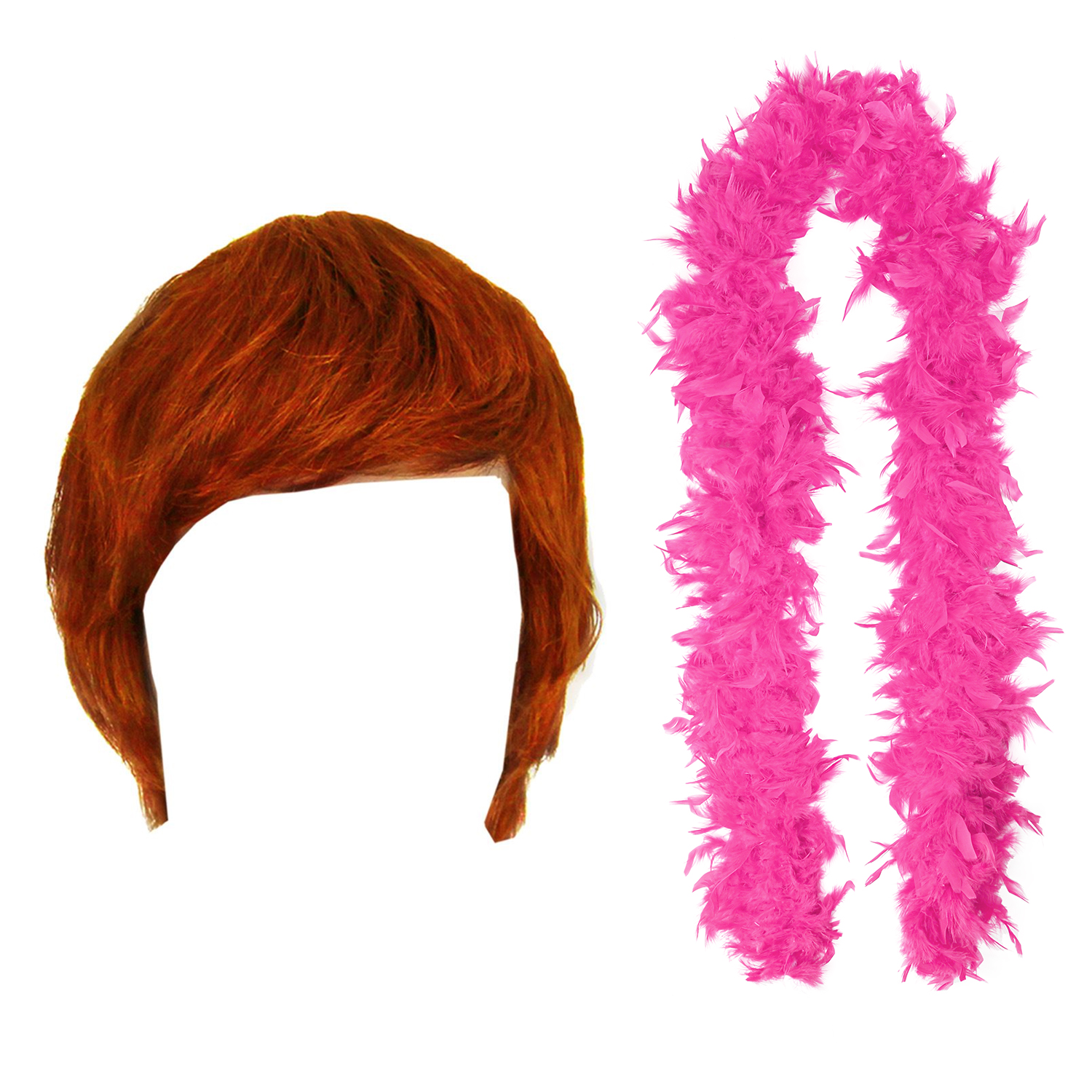 Farewell Tour Accessory Set - Ginger Wig & Feather Boa