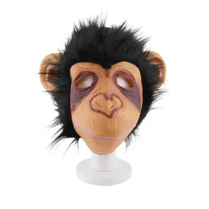 Adults Monkey Face Mask | Full Overhead Latex Animal Mask