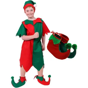 Boy's Elf Costume with Elf Boots