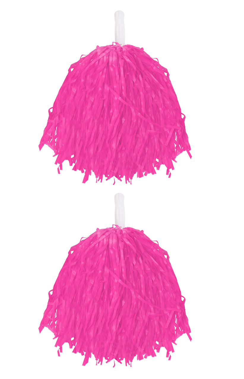 Pink Lightweight Pom Poms