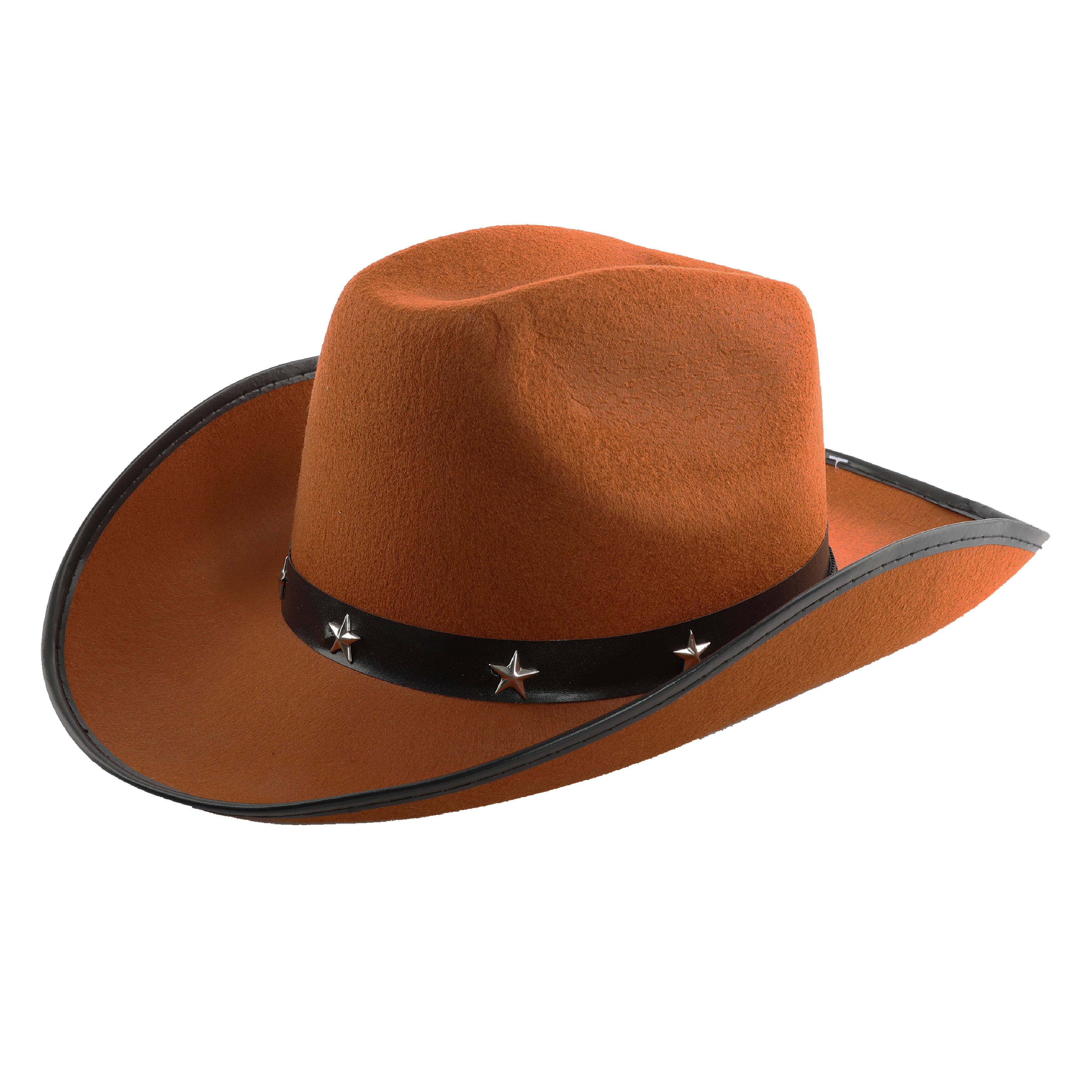 Brown Star Studded Cowboy Hat