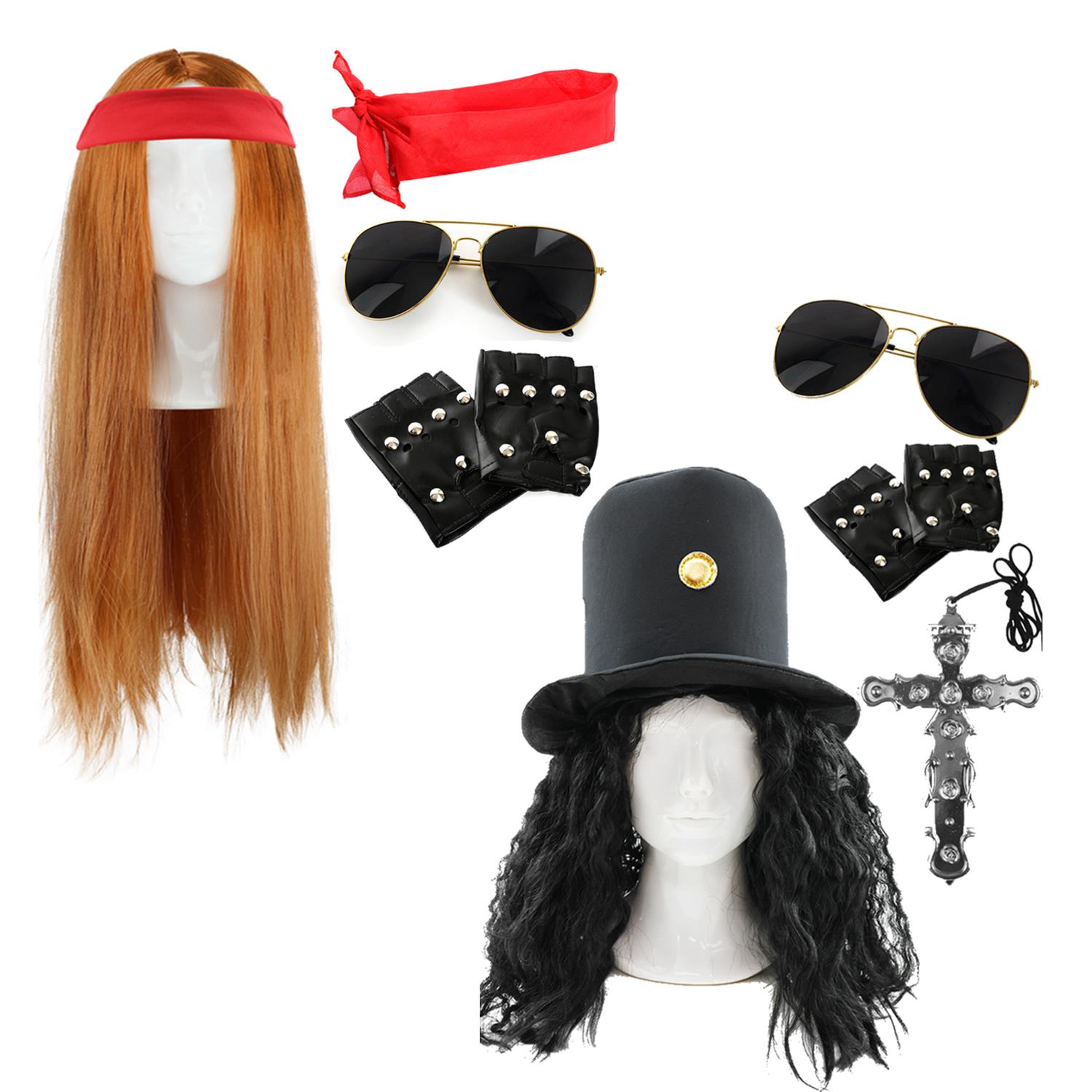 Axl & Slash Rockstar Duos Costume | 9 pcs