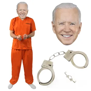 Adults Prisoner Costume with Handcuffs - with Joe Biden Mask