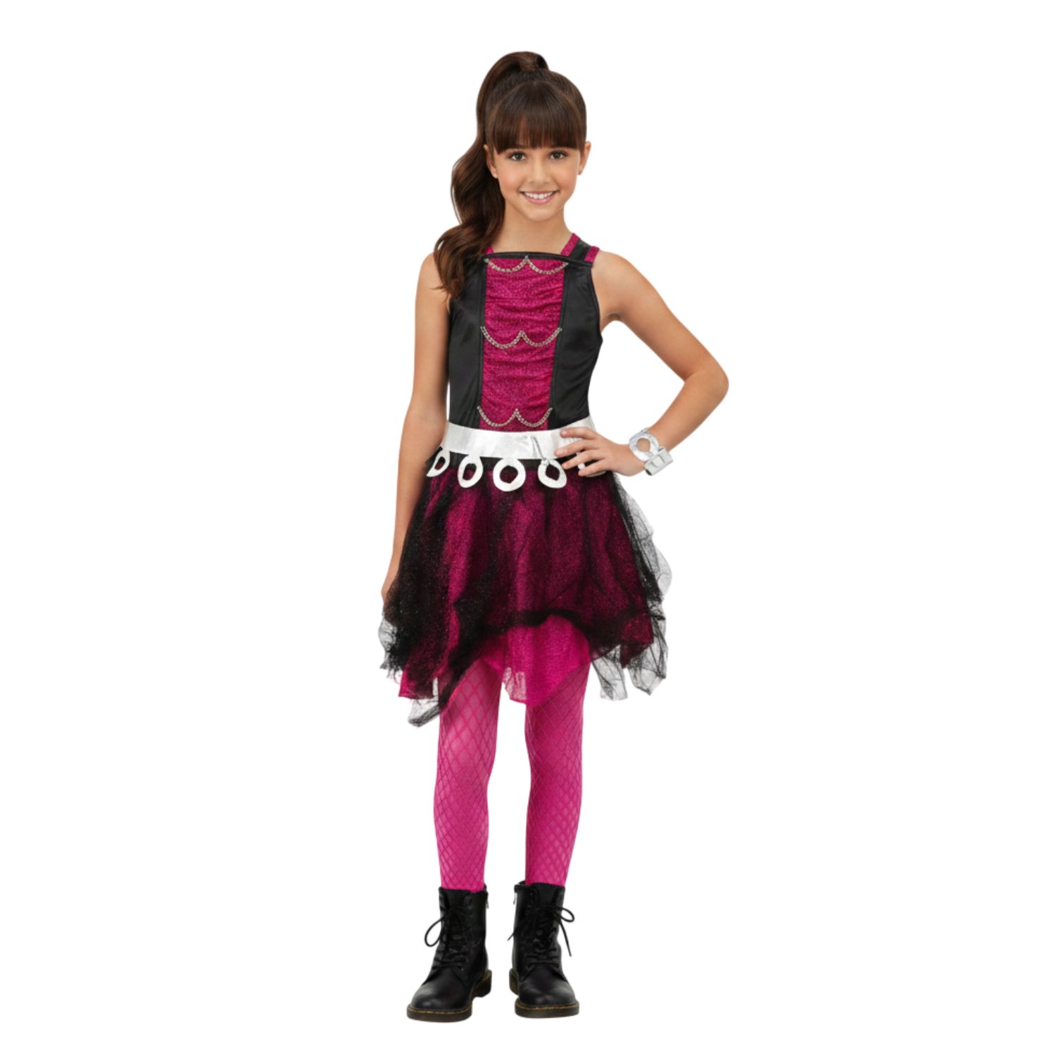 Girls Monster High Spectra Vondergeist Costume | 4 Pcs | Top, Skirt, Belt & Bracelet