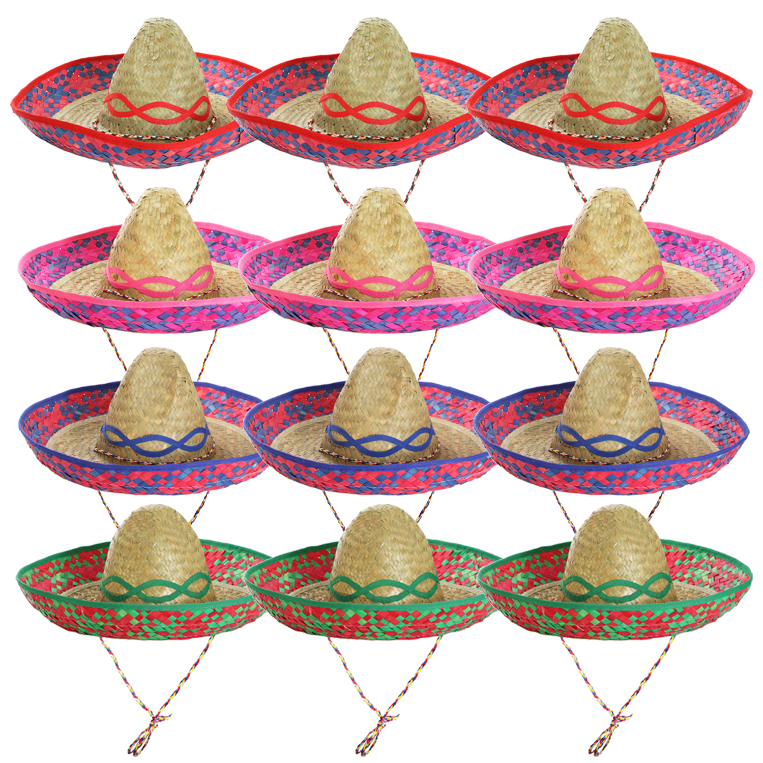 12 Pack Mexican Sombrero