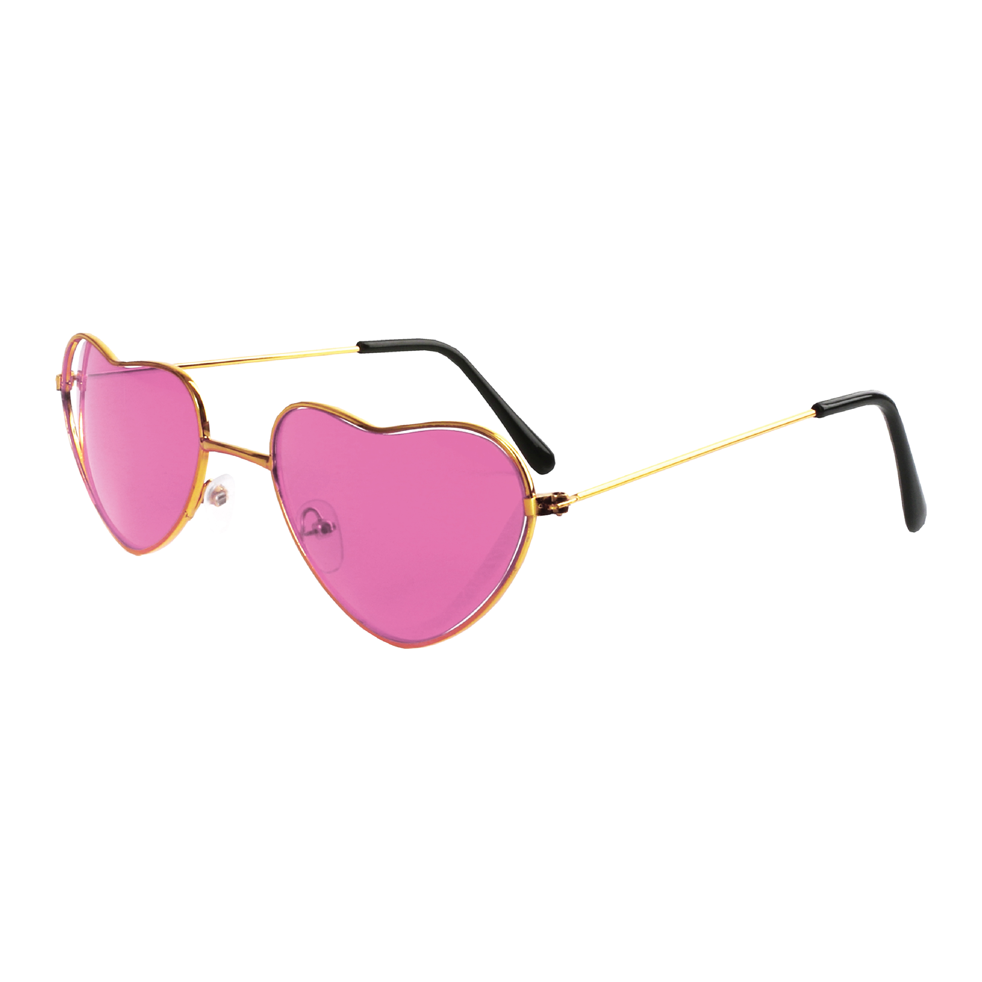 Heart Shaped Glasses with Pink Lens