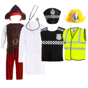 Boys Dress Up Set - Pirate, Doctor, Police & Fireman