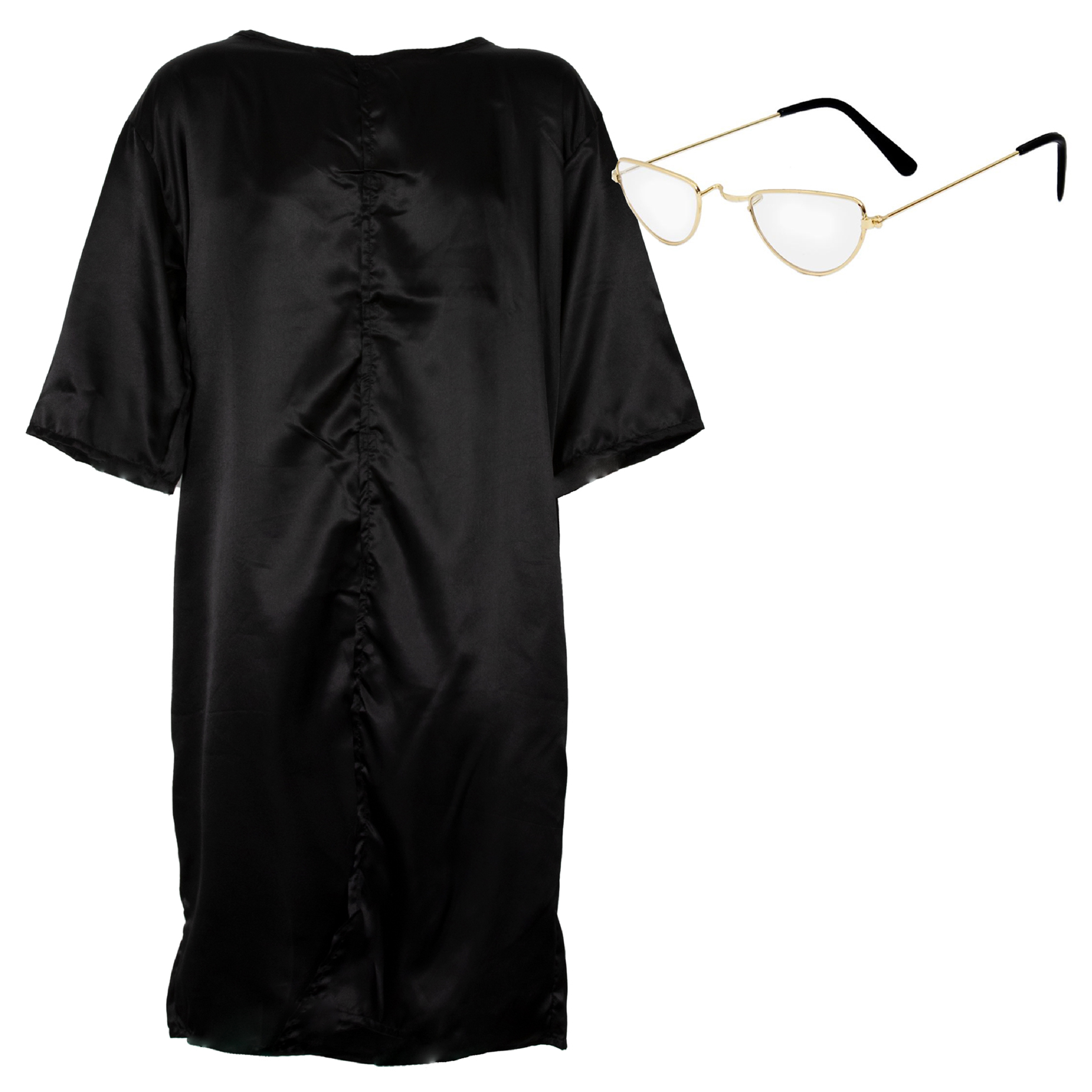 Adults TV Judge Costume Set - Black Robe & Glasses