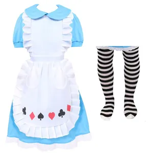 Girls Alice Costume | 2 Pcs | Dress & Tights