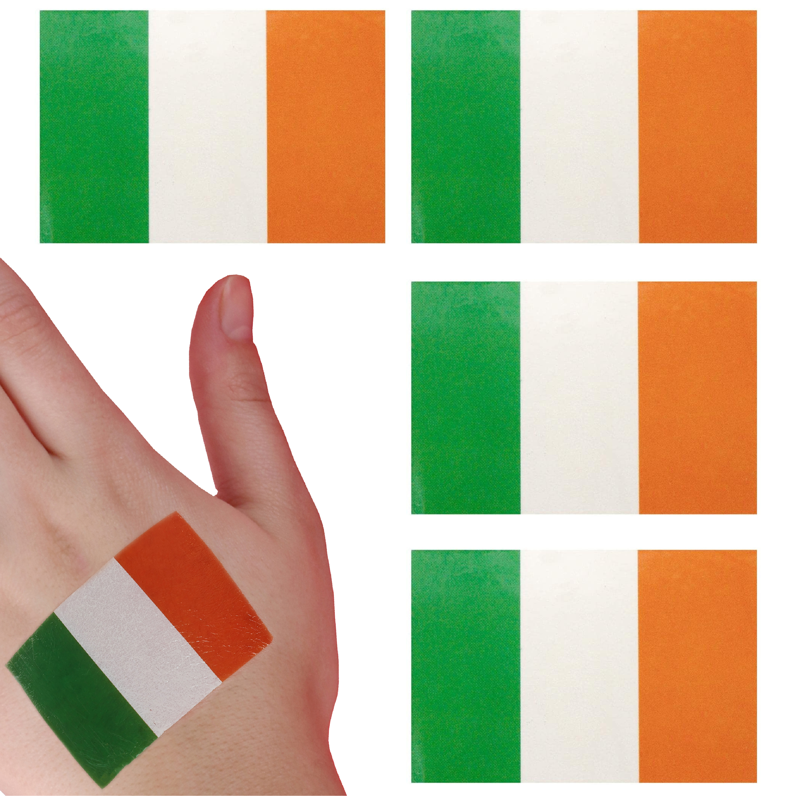 Temporary Irish Flag Tattoos