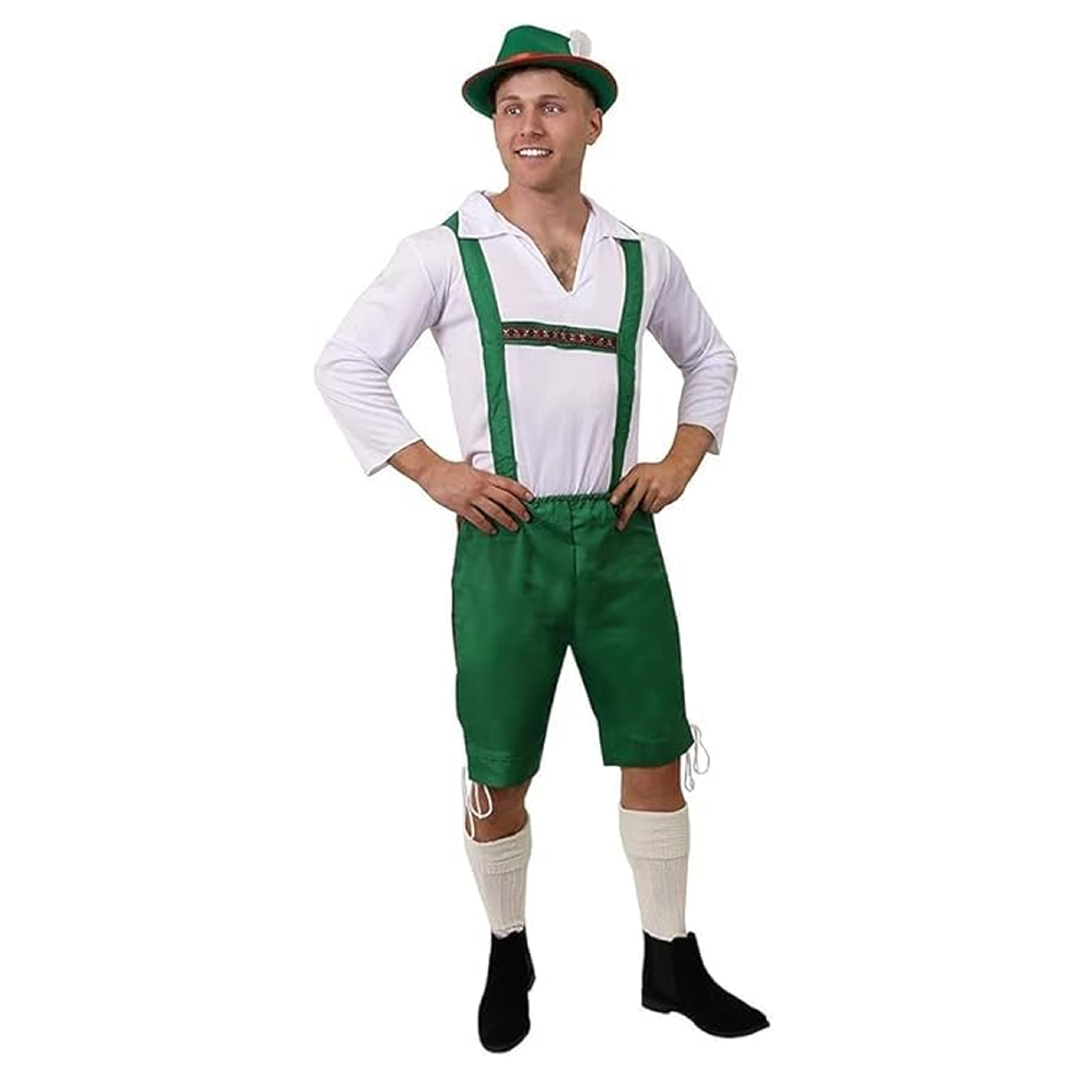 Mens Green Bavarian Costume
