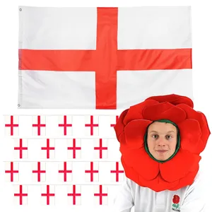 St George's Day Set - Hat, Flag + Bunting