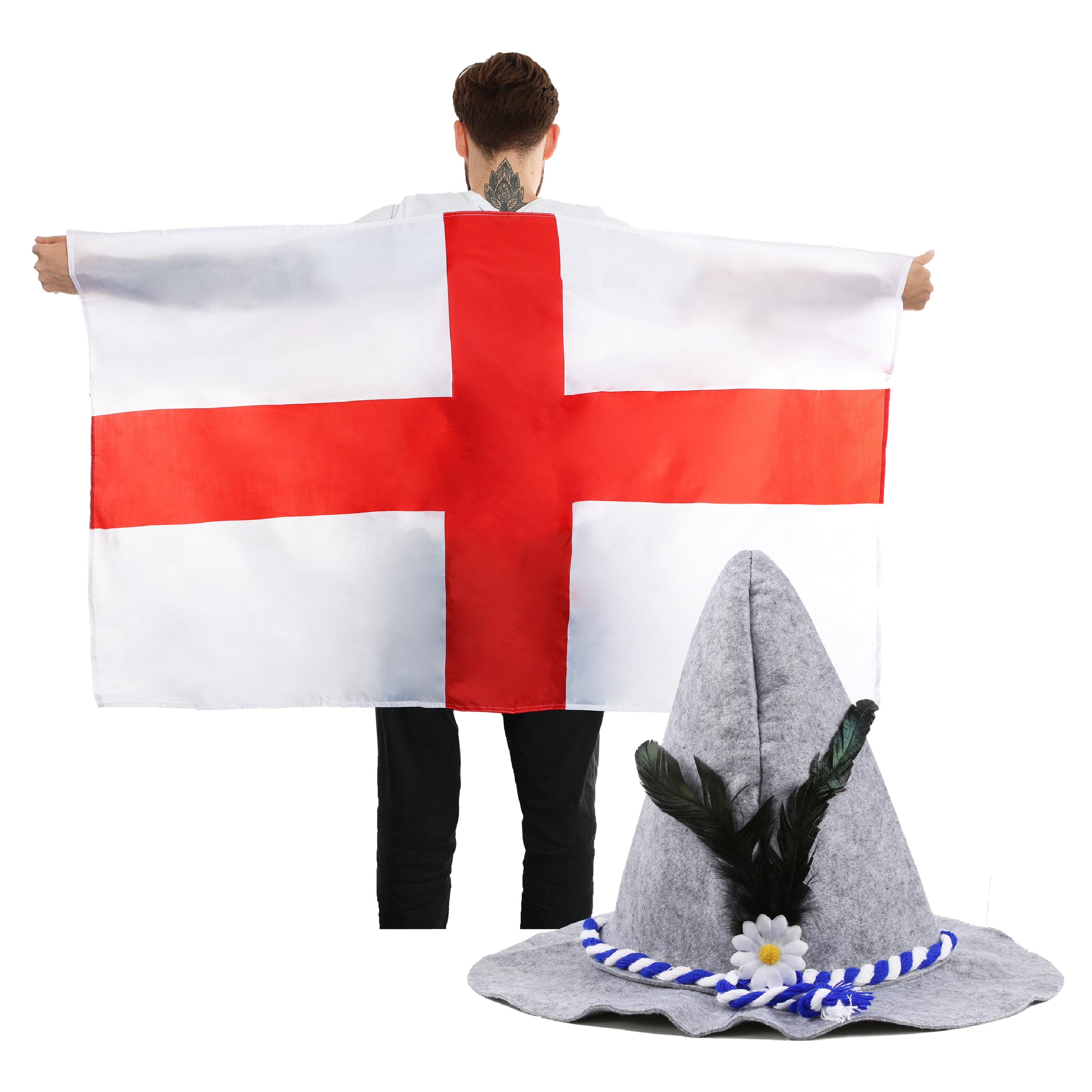 England Flag Cape + Seppel Hat