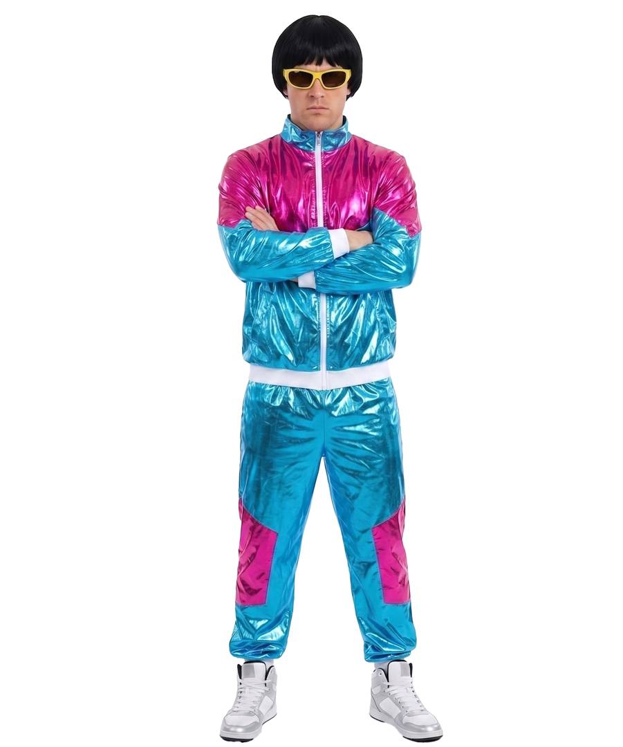 Adults Viral Music Star Costume | 4 Pcs | Jacket, Trousers, Wig & Glasses