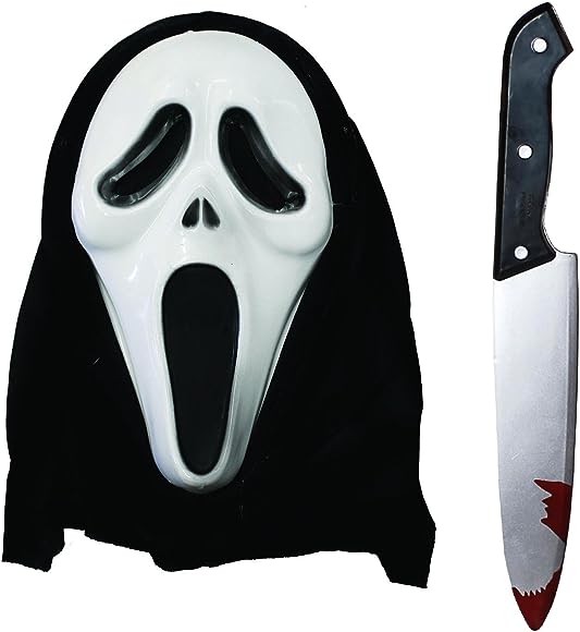 Screamer Mask and Bloody Knife