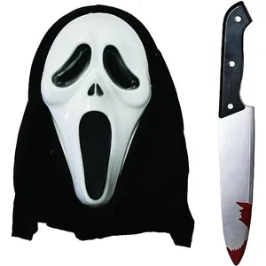 Screamer Mask and Bloody Knife