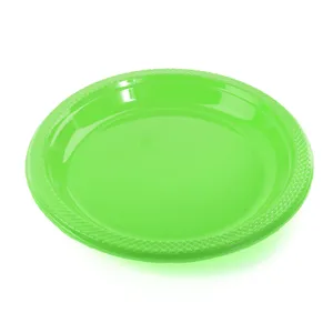 7" Lime Green Plates - Pack of 25