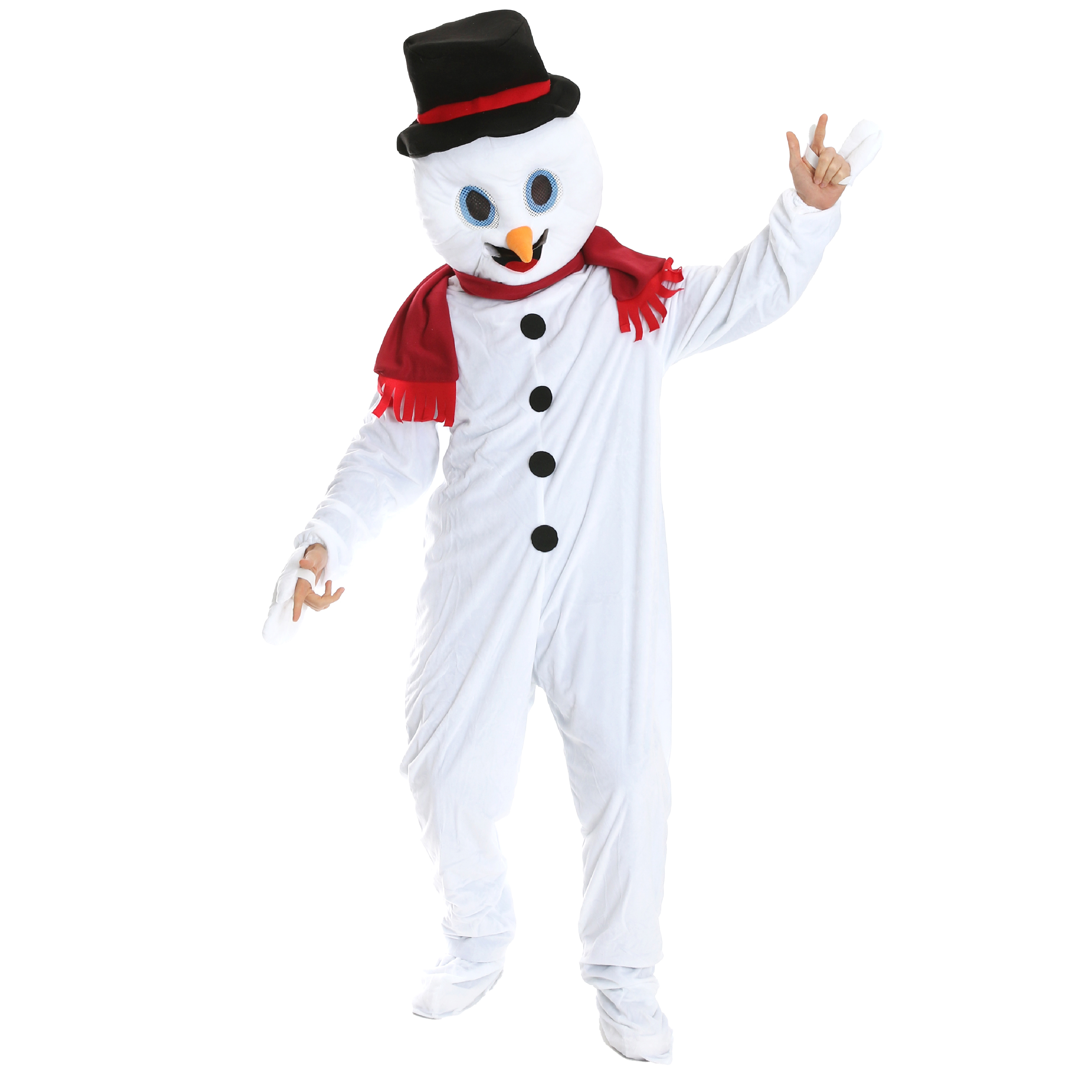 Plush Snowman Mascot Costume